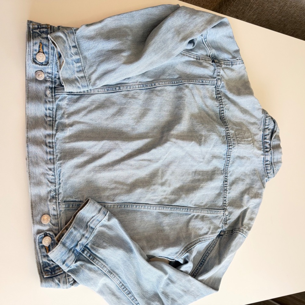 Levis Mens Light Wash Denim Trucker Jacket 29944-0000 Size L Casual Workwear - Picture 8 of 10